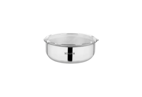 Schafer Practi Çelik Saklama Kabı 3 Lü (16-18-20 cm) -6 Parça-İnox