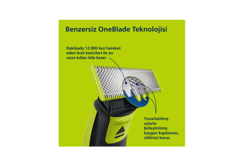 Philips QP2724/10 Oneblade Yüz Şekillendirici USB Girişli