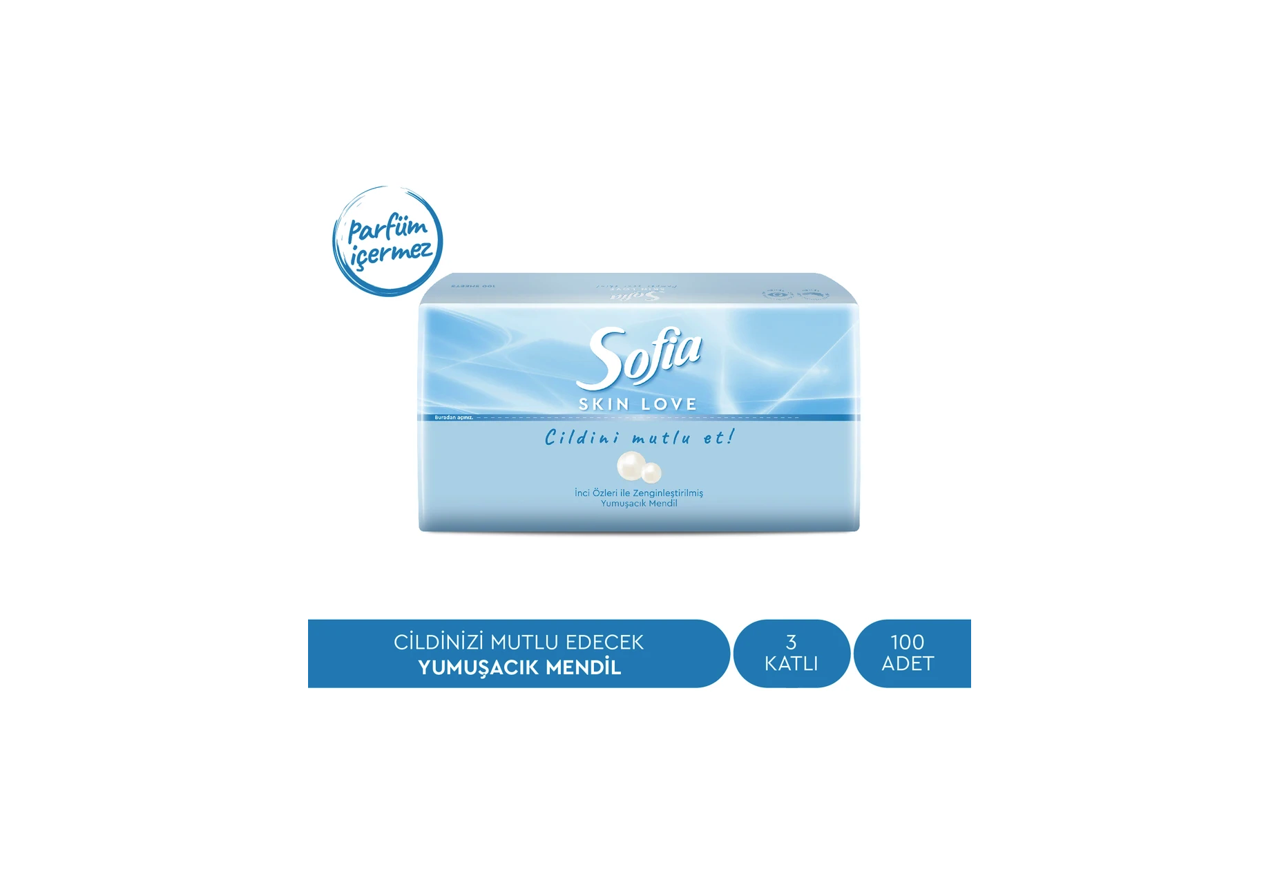 Sofia Skin Love Mendil 100'lü