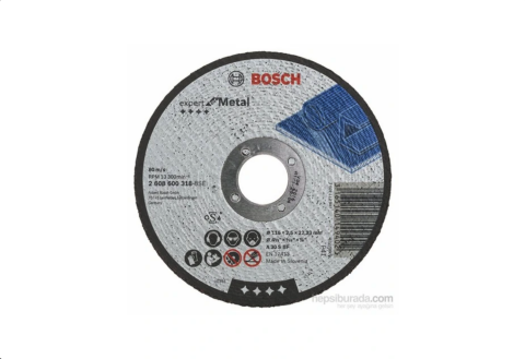 Bosch - Expert Serisi Metal İçin Düz Kesme Diski (Taş) - A 30 S Bf, 115 Mm, 2,5 Mm