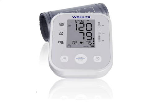 Wohler Üst Koldan Ölçer Dijital Tansiyon Aleti Nabız Ölçer USB Girişli 99 Ölçüm Hafıza Çantalı