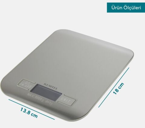 Kumtel Metal Dijital Mutfak Tartısı HKS-04