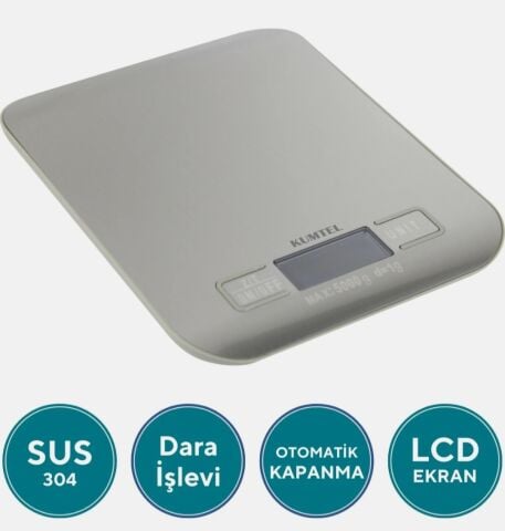 Kumtel Metal Dijital Mutfak Tartısı HKS-04
