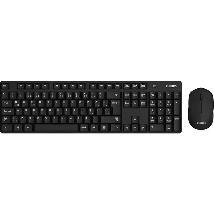 Philips SPT6501BB 2.4ghz 1600DPI Kablosuz Klavye + Mouse Set