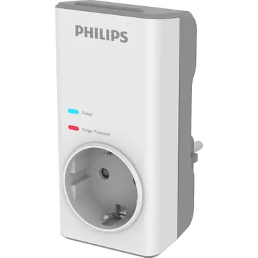 Philips Tekli Akım Korumalı Priz 1140JUL Aşırı Gerilim Korumalı Emniyet Kepengi CHP7010W