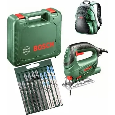 Bosch Pst 650 Dekupaj Testere ,10'lu Bosch Karışık Uç Seti ve Sırt Çantası