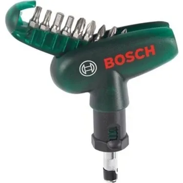 Bosch Dıy Cırcırlı Tornavida 9 Parça Vidalama Ucu