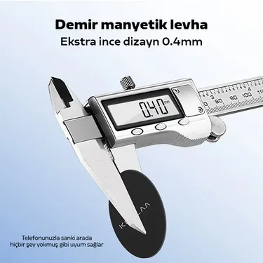 Kuulaa Magnetic-Mıknatıslı Telefon Tutucular Için Metal Plaka Seti