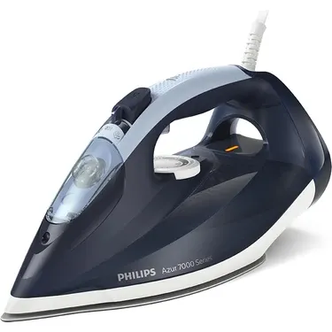 Philips 7000 Serisi Buharlı Ütü, 2800W, SteamGlide Plus Taban, 50 g/dk Sürekli Buhar, 250 g Şok Buhar, SteamGlide Plus, Koyu Mavi, DST7030/20