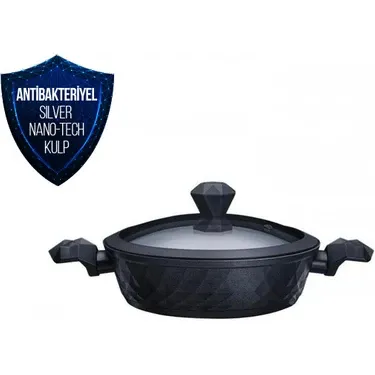 Karaca BioDiamond Antiibakteriyel Kulp İndüksiyon Tabanlı Karnıyarık Tenceresi 26 cm 2,6 Lt