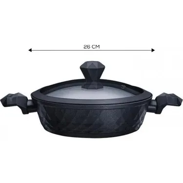 Karaca BioDiamond Antiibakteriyel Kulp İndüksiyon Tabanlı Karnıyarık Tenceresi 26 cm 2,6 Lt
