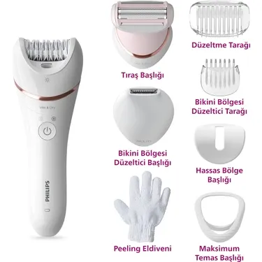 Philips 8000 SERISI BRE720/05 ISLAK KURU EPILATOR
