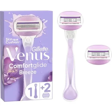 Gillette Venus Comfort Glide Breeze Tıraş Makinesi + 2 Adet Yedek Başlık