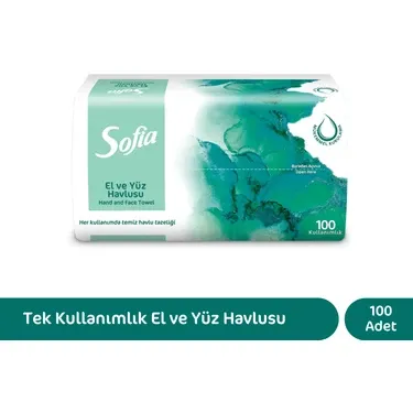 Sofia El ve Yüz Havlusu 100'lü