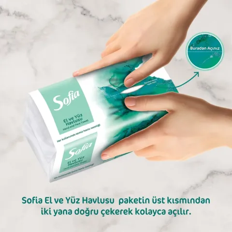Sofia El ve Yüz Havlusu 100'lü