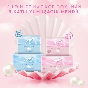Sofia Skin Love Pudra Kokulu Mendil 100'lü
