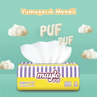 Maylo Puf Mendil 150'li Tek Paket