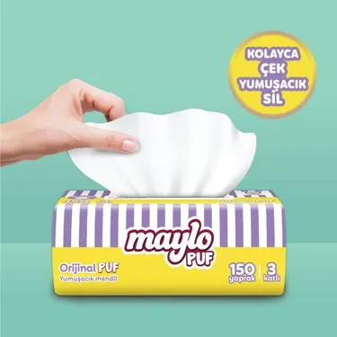 Maylo Puf Mendil 150'li Tek Paket