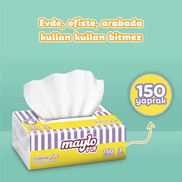 Maylo Puf Mendil 150'li Tek Paket