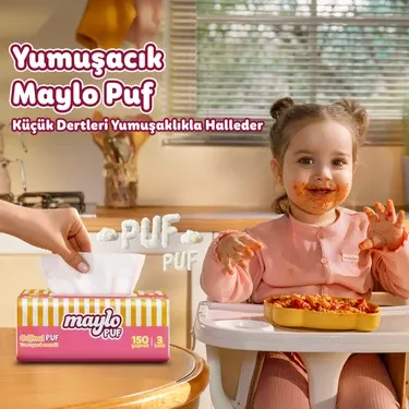 Maylo Puf Mendil 150'li Tek Paket