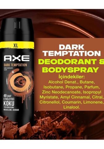 Axe Dark Temptation XL 48H Erkek Sprey Deodorant 200 ML