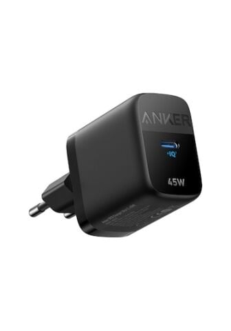 Anker 313 Samsung PPS Destekli 45W USB-C Şarj Cihazı - A2643 - Siyah
