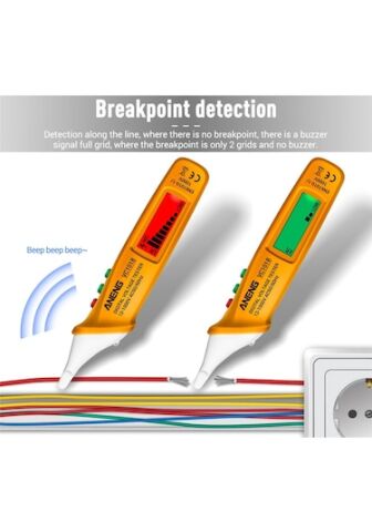 Aneng VC1018 12V-1000V Temassız Elektrik Sensör Çok Fonksiyonlu Kalem Dijital Lcd Ekranlı Test Cihaz