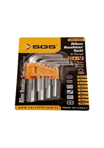 Sgs 1060 Alyan Anahtar Seti 9 Parça