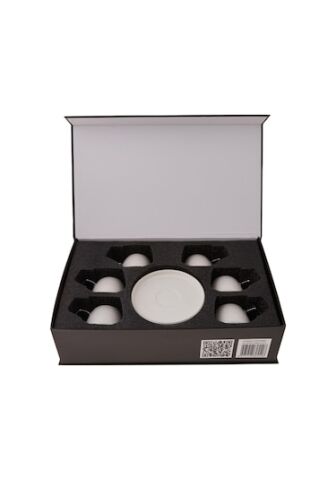 Karaca Saturn Platin 6 Kişilik Kahve Fincanı Takımı 100 ML