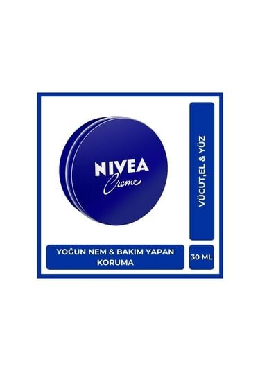 Nivea Creme Nemlendirici Mavi Teneke Kutu Krem 30 ML