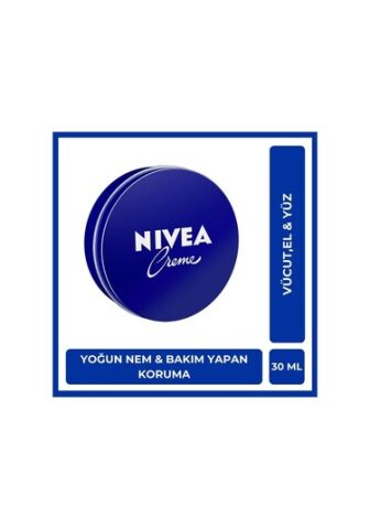 Nivea Creme Nemlendirici Mavi Teneke Kutu Krem 30 ML